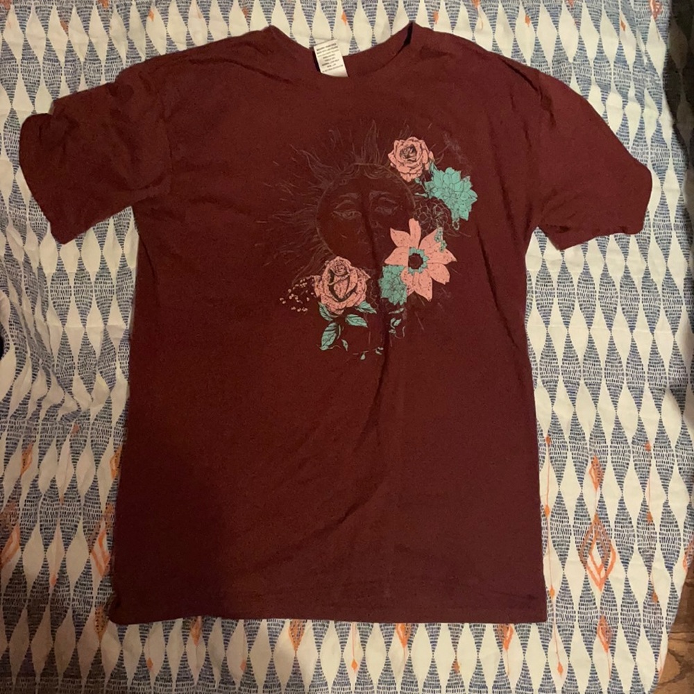 The sun and her flowers overnight t-shirt